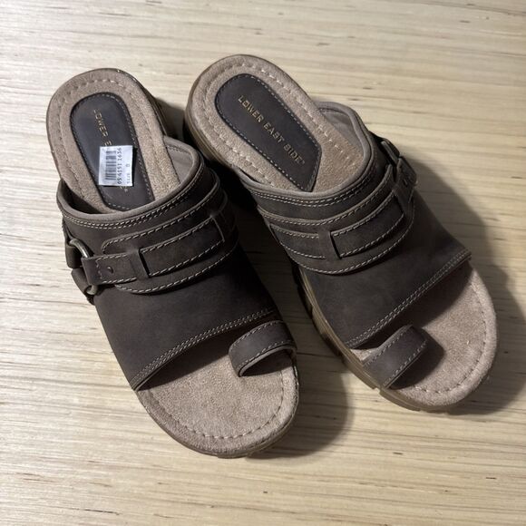 Lower East Side Taupe Women’s 8 Sandals New Boho Chic Hippie Gypsy Earthy Fairy - Picture 1 of 9